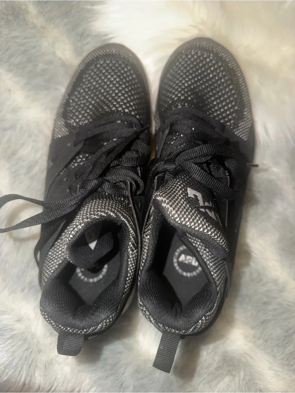 APL AscendW Black and White Knit Sneakers